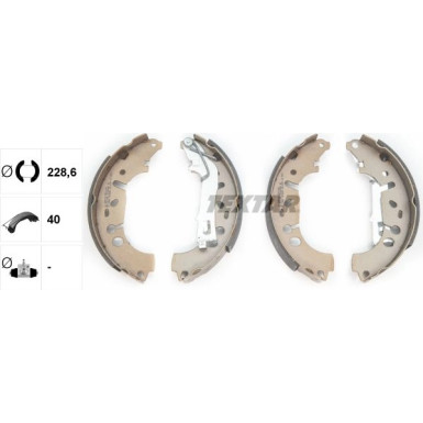 Textar Bremsbackensatz 91065400 Textar Bremsbackensatz 91065400