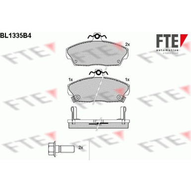 FTE Bremsbelagsatz, Scheibenbremse 9010126 FTE Bremsbelagsatz, Scheibenbremse 9010126