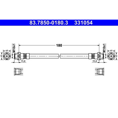 Bremsschlauch 83.7850-0180.3