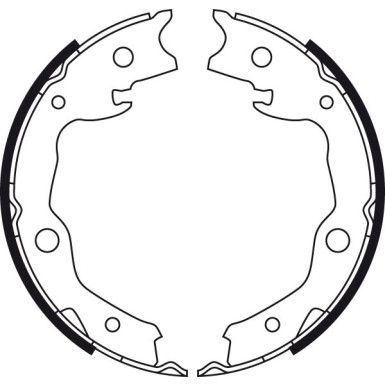 TRW Bremsbackensatz, Feststellbremse GS8752