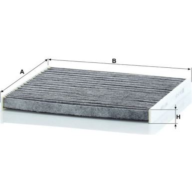 MANN-FILTER CUK 24 026 Innenraumfilter, Aktivkohlefilter MANN-FILTER CUK 24 026 Innenraumfilter, Aktivkohlefilter