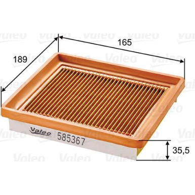 Valeo Luftfilter 585367