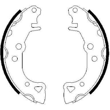 BOSCH Bremsbackensatz 0 986 487 252 BOSCH Bremsbackensatz 0 986 487 252