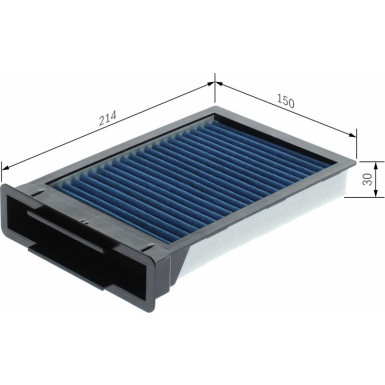 Filter, Innenraumluft 0 986 628 652
