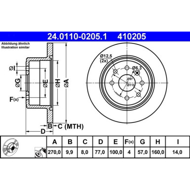 Bremsscheibe 24.0110-0205.1