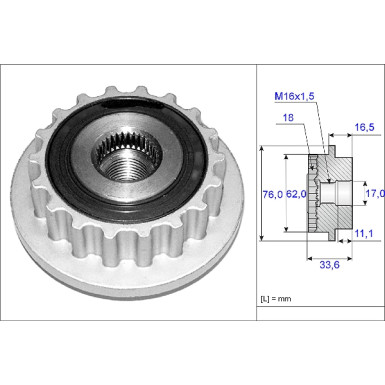 Generatorfreilauf 535 0118 10 Generatorfreilauf 535 0118 10