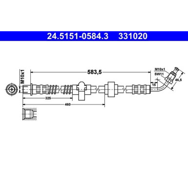 Bremsschlauch 24.5151-0584.3