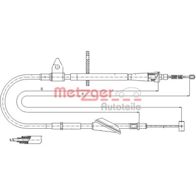 Metzger Seilzug, Feststellbremse 11.5743
