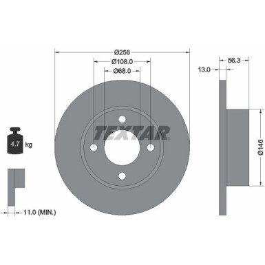 Bremsscheibe 92057800 Bremsscheibe 92057800