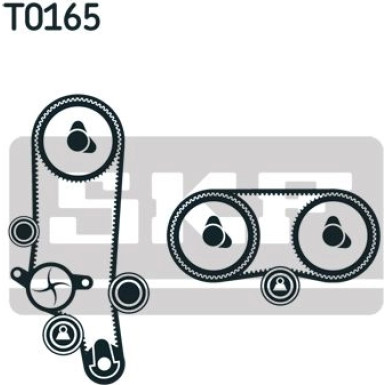 SKF Wasserpumpe + Zahnriemensatz VKMC 01121-1 SKF Wasserpumpe + Zahnriemensatz VKMC 01121-1
