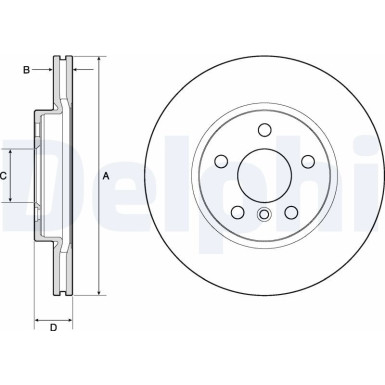Delphi Bremsscheibe BG4777C Delphi Bremsscheibe BG4777C