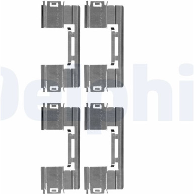 Delphi Zubehörsatz, Scheibenbremsbelag LX0551