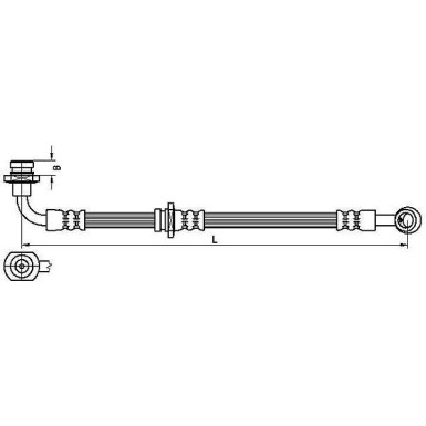 Metzger Bremsschlauch 4110529