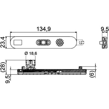 Hella Umrissleuchte 2XS 009 226-101 Hella Umrissleuchte 2XS 009 226-101