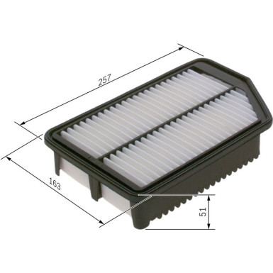 BOSCH F 026 400 481 Luftfilter