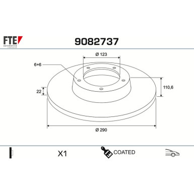 Bremsscheibe 9082737 Bremsscheibe 9082737