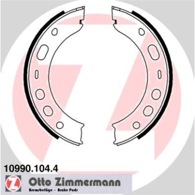 Zimmermann Bremsbackensatz, Feststellbremse 10990.104.4 Zimmermann Bremsbackensatz, Feststellbremse 10990.104.4