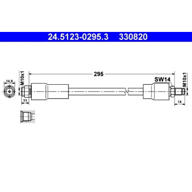 Bremsschlauch 24.5123-0295.3