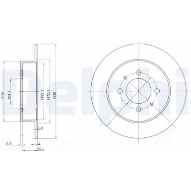 Bremsscheibe BG3125 Bremsscheibe BG3125