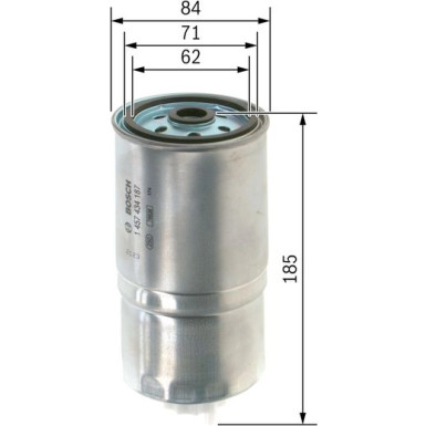 BOSCH Kraftstofffilter 1 457 434 187