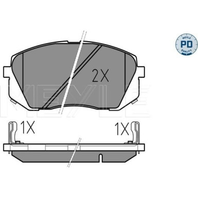 Bremsbelagsatz, Scheibenbremse 025 245 0116/PD