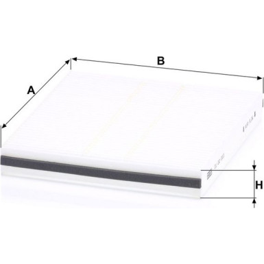 MANN-FILTER CU 22 003 Innenraumfilter, Partikelfilter MANN-FILTER CU 22 003 Innenraumfilter, Partikelfilter