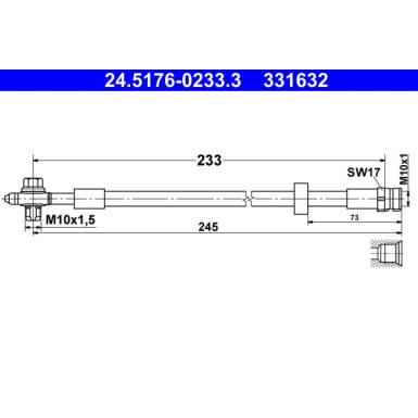 Bremsschlauch 24.5176-0233.3 Bremsschlauch 24.5176-0233.3