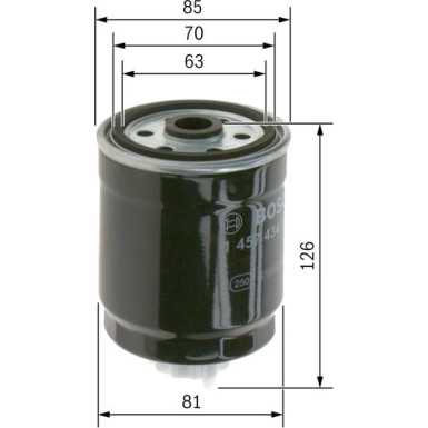 BOSCH Kraftstofffilter 1 457 434 103 BOSCH Kraftstofffilter 1 457 434 103