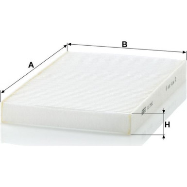 MANN-FILTER CU 2952 Innenraumfilter, Partikelfilter MANN-FILTER CU 2952 Innenraumfilter, Partikelfilter