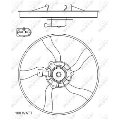 NRF Lüfter, Motorkühlung 47070