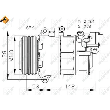 Kompressor, Klimaanlage 32184 Kompressor, Klimaanlage 32184
