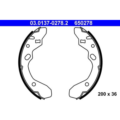 Bremsbackensatz 03.0137-0278.2 Bremsbackensatz 03.0137-0278.2