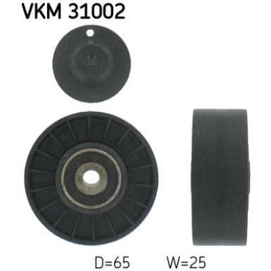SKF Umlenk-/Führungsrolle, Keilrippenriemen VKM 31002