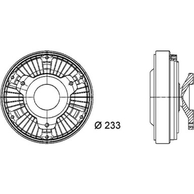 Mahle Kupplung, Kühlerlüfter BEHR Premium Line CFC 21 000P