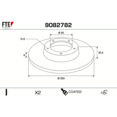 Bremsscheibe 9082782 Bremsscheibe 9082782