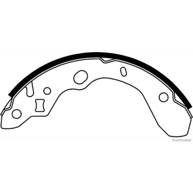 Herth+Buss Jakoparts Bremsbackensatz J3503037 Herth+Buss Jakoparts Bremsbackensatz J3503037