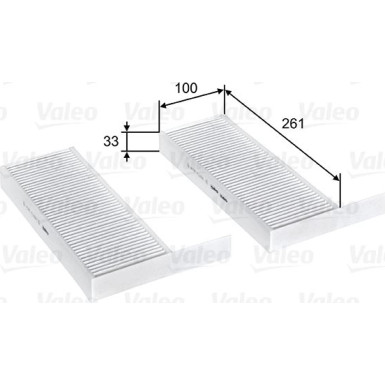 Valeo Filter, Innenraumluft VALEO ESSENTIAL 715808