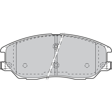 Valeo Bremsbelagsatz, Scheibenbremse 598871