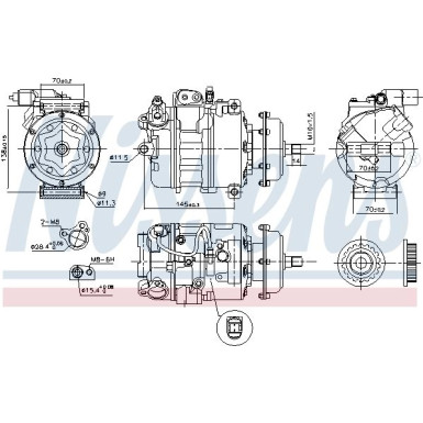Kompressor, Klimaanlage 890637 Kompressor, Klimaanlage 890637