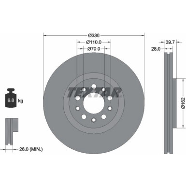 Bremsscheibe 92220903 Bremsscheibe 92220903