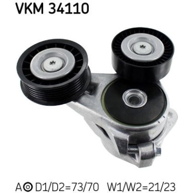 SKF Spannrolle, Keilrippenriemen VKM 34110