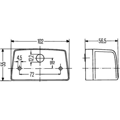 Hella Kennzeichenleuchte 2KA 998 523-001 Hella Kennzeichenleuchte 2KA 998 523-001