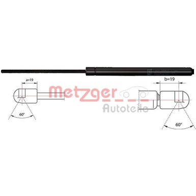 Metzger Gasfeder, Koffer-/Laderaum 2110484