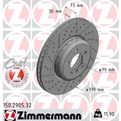 Zimmermann Bremsscheibe FORMULA F 150.2905.32