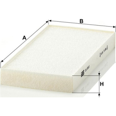 MANN-FILTER CU 1811-2 Innenraumfilter, Partikelfilter MANN-FILTER CU 1811-2 Innenraumfilter, Partikelfilter
