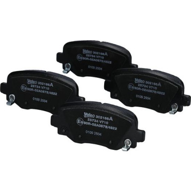 Valeo Bremsbelagsatz, Scheibenbremse EXPERT 302166A Valeo Bremsbelagsatz, Scheibenbremse EXPERT 302166A