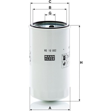 Filter, Arbeitshydraulik WD 10 002