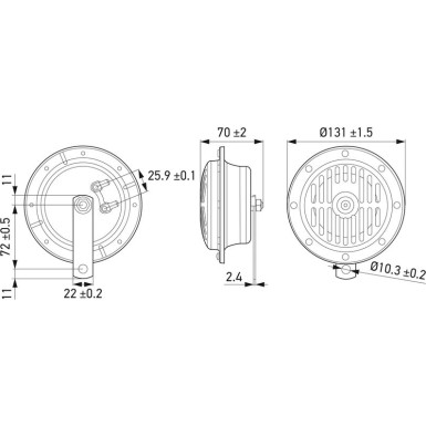 Hella Horn 3CB 004 811-042