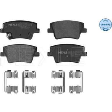 Meyle Bremsbelagsatz, Scheibenbremse MEYLE-ORIGINAL: True to OE 025 240 0016