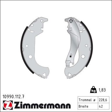 Bremsbackensatz 10990.112.7 Bremsbackensatz 10990.112.7
